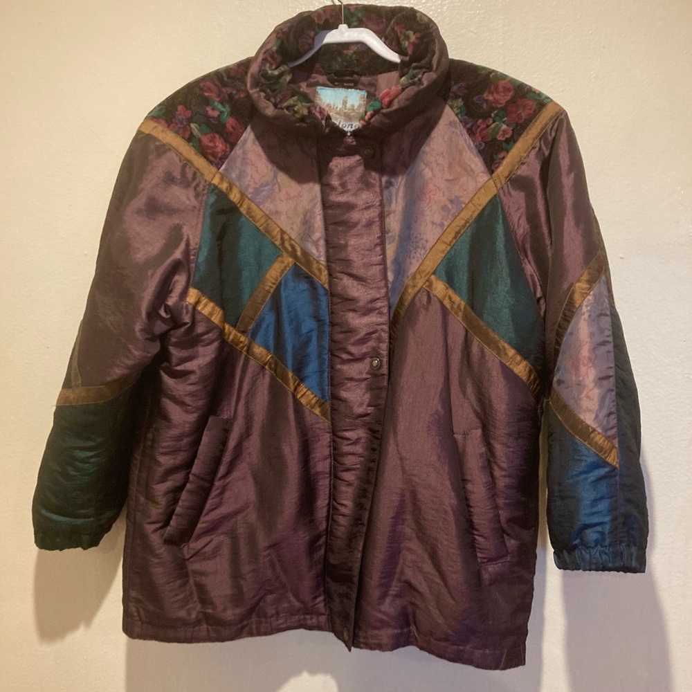 Vintage Cyclone Brand 80”s 90”s Puffer Down Zipper Jacket